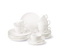 Vivo Villeroy & Boch Group 19 - 5254 - 7126 newf reshbasic Juego de café de 18 Piezas Vajilla Sets, Porcelana, Blanco, 24 x 30 x 21.5 cm, 18 Unidades