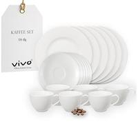 vivo - Villeroy & Boch Group Basic White set de café, 18 piezas CE