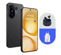 VIVO X200 FE 5G Smartphone 12 GB 512 GB, Cámara Profesionales ZEISS de 50 MP con IA,Mediatek Dimensity 9300+,6500 mAh,LTPO de 6,31" 120Hz,IP69,Android 15(con Auriculares TWS 3e & Cargador 90W),Negro