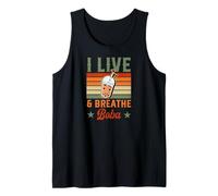 Vivo Y Respiro Boba Camiseta sin Mangas