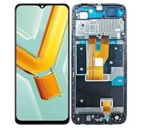 VIVO Y03 - Pantalla LCD táctil digitalizador para VivoY03 LCD pieza de repuesto (negro con marco)