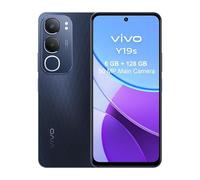 VIVO Y19s，Smartphone 6 GB RAM + 128 GB ROM, Cámara Principal de 50 MP, Batería de 5150 mAh, Luz dinámica, Pantalla superbrillante 6,68”, IP64, Teléfono móvil 4G, Dual SIM, Android 14, Negro