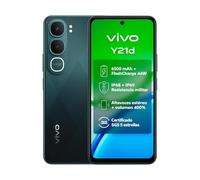 vivo Y21d, Smartphone 4 GB RAM + 128 GB, cámara Principal de 50 MP, Pantalla HD+ de 6,68" y 90 Hz, batería de 6500 mAh, FlashCharge de 44 W, IP68 e IP69, Doble Altavoz, Doble SIM, Sistema Android