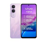 vivo Y21d, Smartphone 6 GB RAM + 256 GB, cámara Principal de 50 MP, Pantalla HD+ de 6,68" y 90 Hz, batería de 6500 mAh, FlashCharge de 44 W, IP68 e IP69, Doble Altavoz, Doble SIM, Sistema Android