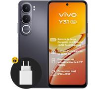 vivo Y31 5G Smartphone 6+512GB, Batería de 6500 mAh con Carga de 44W Telefono movil,Pantalla de 6,72" con 120 Hz y 1050 nits Movil,Cámara con IA de 50 MP,Doble estéreo,IP68+IP69,Negro