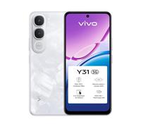 vivo Y31 5G, Smartphone con 6 GB + 6 GB de RAM Ampliable y 512 GB, batería de 6500 mAh, IP68 e IP69, amplificación de Volumen al 400%, cámara de 50 MP, Pantalla LCD de 6,72", móvil Android 15, Blanca