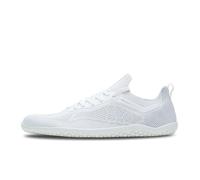 VIVOBAREFOOT Primus Lite - Zapatillas de punto para hombre, veganas, ligeras, transpirables con suela descalza, Blanco brillante, 41 EU Ancho