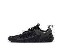 Vivobarefoot Motus Strength - Zapatos descalzos sin caída para mujer, mejoran la fuerza y la estabilidad, ligeros para entrenamiento y correr, zapatos de ajuste ancho, Gris obsidiana, 7 Wide