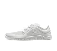 Vivobarefoot Primus Lite III - Tenis Descalzos para Mujer, fortalecimiento, Equilibrio y Movilidad, Ligeros para Entrenar y Correr, Zapatos de Ajuste Ancho, Veganos, Blanco Brillante., 40 EU