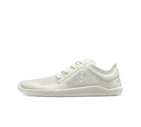 VIVOBAREFOOT Primus Lite III - Tenis Descalzos para Mujer, fortalecimiento, Equilibrio y Movilidad, Ligeros para Entrenar y Correr, Zapatos de Ajuste Ancho, Veganos, Blanco Brillante., 38.5 EU