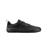 VIVOBAREFOOT Tracker Leather at Low Mens Obsidian/White (309534-04) - Zapatos descalzos para hombre, piel natural, impermeable, suela de perfil, plantilla térmica, negro blanco, 43 EU