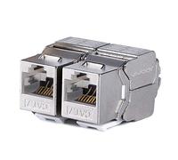 10 Pcs Cat7 Keystone Jack, Cat 7 RJ45 módulo FTP de aleaciones de Zinc sin Herramientas para la protección contra adaptadores de Enchufe de gradientes multiplex modules