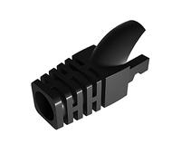 VIVOCH 50 botes de alivio de tensión Cat5 Cat5E Cat6, RJ45, cubierta de conector de red modular, enchufe de red, conector de cable, Black