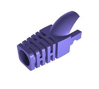 VIVOCH 50 botes de alivio de tensión Cat5 Cat5E Cat6, RJ45, cubierta de conector de red modular, enchufe de red, conector de cable, Purple