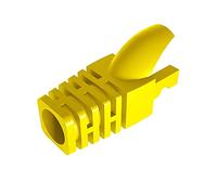 VIVOCH 50 botes de alivio de tensión Cat5 Cat5E Cat6, RJ45, cubierta de conector de red modular, enchufe de red, conector de cable, Yellow