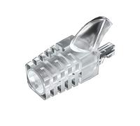 VIVOCH 50 botes de alivio de tensión Cat5 Cat5E Cat6, RJ45, cubierta de conector de red modular, enchufe de red, conector de cable, Transparent