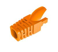 VIVOCH 50 botes de alivio de tensión Cat5 Cat5E Cat6, RJ45, cubierta de conector de red modular, enchufe de red, conector de cable, Orange