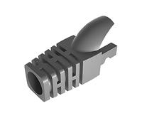 VIVOCH 50 botes de alivio de tensión Cat5 Cat5E Cat6, RJ45, cubierta de conector de red modular, enchufe de red, conector de cable, DarkGrey