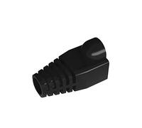 VIVOCH 50 Pcs Cat5 Cat5E Cat6 Strain Relief Boot, RJ45 Plug Connector Cover Modular Network Plug Connector Cap Cable Connector Boots, Black