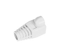 VIVOCH 50 Pcs Cat5 Cat5E Cat6 Strain Relief Boot, RJ45 Plug Connector Cover Modular Network Plug Connector Cap Cable Connector Boots, White