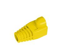 VIVOCH 50 Pcs Cat5 Cat5E Cat6 Strain Relief Boot, RJ45 Plug Connector Cover Modular Network Plug Connector Cap Cable Connector Boots, Yellow