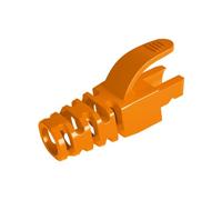 VIVOCH 50 Pcs Cat5 Cat5E Cat6 Strain Relief Boot, RJ45 Plug Connector Cover Modular Network Plug Connector Cap Cable Connector Boots, Orange