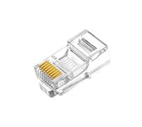 VIVOCH 50 Pcs Cat6 RJ45 Connectors, Cat6 RJ45 Plugs, Cat6 Crystal Unshielded RJ45 Ends UTP 8P8C Modular Network Plug Connector