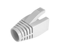 VIVOCH 50 piezas Cat6 Cat6A Cat7 alivio de tensión, cubierta de conector de enchufe RJ45, conector de red modular, tapas de conector de cable, color blanco