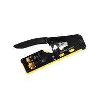 VIVOCH RJ45 Pass Through Crimp Tool, RJ45 Cat5 Cat6 Cat7 Crimping Tool, RJ11 Crimping Tool, Ethernet Network Cable Crimper Stripper, Modular Crimping Equipment Mini Tool Pliers