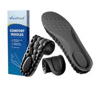 VivoFoot 2 pares de plantillas de espuma viscoelástica, alivio del dolor antifatiga, uso diario, trabajo, deportes, correr, cómodas plantillas para zapatos, almohadillas de suela de nube, relleno de
