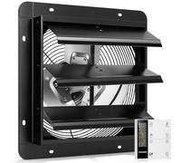 VIVOHOME 300mm Ventilador Extractor de Aire 1305m³/h con Motor EC Temporizador Controlador de Temperatura y Humedad Industrial para Invernadero Sótano Garaje Cocina
