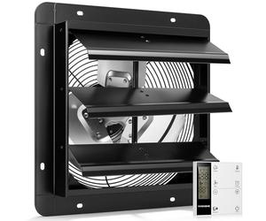 VIVOHOME 300mm Ventilador Extractor de Aire 1305m³/h con Motor EC Temporizador Controlador de Temperatura y Humedad Industrial para Invernadero Sótano Garaje Cocina