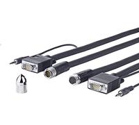 VivoLink - Pro vga + Audio Cross Wall 10m Required Hole in Wall 16mm, provgascw10 (Required Hole in Wall 16mm High Flexible, 1920 * 1200, edid, 15pins Pass-Through, Triple Shielding)