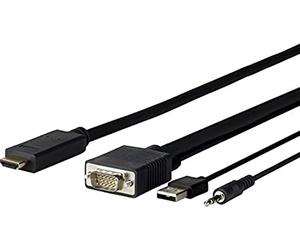 Vivolink Pro VGA + Audio to HDMI 3M PC Resolution 1920 * 1080P, PROVGAHDMI3 (PC Resolution 1920 * 1080P Easy Operation by Connecting from PC to Display Directly.)