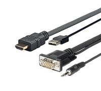 Vivolink prohdmimvga1 adaptador de cable de vídeo 1 m hdmi+vg usb+3.