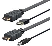 Vivolink prohdmiusbab5amp adaptador de cable de vídeo 5 m hdmi + usb