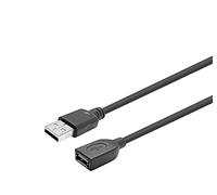 VivoLink PROUSBAAF20 - Cable USB (20 m, USB A, USB A, 2.0, Male connector / Female connector, Negro, Transparente)