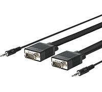 VivoLink PROVGAS15 15m VGA (D-Sub) + 3.5mm VGA (D-Sub) + 3.5mm Negro adaptador de cable de vídeo - Adaptadores de cable de vídeo (15 m, VGA (D-Sub) + 3.5mm, VGA (D-Sub) + 3.5mm, Macho, Macho, Derecho)
