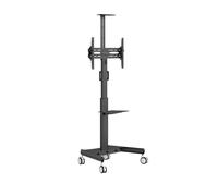 Vivolink Soporte móvil Pro para TV/Pantalla, altura ajustable, inclinable, máx. 35 kg, VESA 600x400, ruedas con bloqueo
