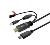 Vivolink Touchscreen Cable with Charger 5m Black, PROUSBCAMF5 (Charger 5m Black)
