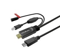 Vivolink Touchscreen Cable with Charger 7.5m Black, PROUSBCAMF5 (Charger 7.5m Black)