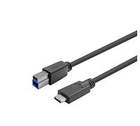 Vivolink USB-C Male - B Male Cable 7,5m Black ., W126793354 (7,5m Black .)