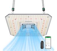 VIVOSUN AeroLight A150SE, luz LED para Cultivo de 150 W con Ventilador de Circulación Integrado y Controlador GrowHub E25, Compatible con Aplicación y E42A Cobertura de 4 x 2 Pies, Cultivo Inteligente