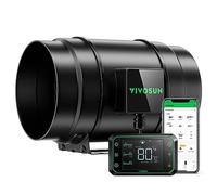 VIVOSUN Extractor de Aire 200mm 1232m³/h AeroZesh G8 | Ventilador Extractor de Conducto EC con Control WiFi GrowHub E42A para Calefacción, Refrigeración, Booster, Grow Tents e Hidroponía