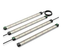 VIVOSUN LumaRay LED Cultivo 40 cm 4 unidades, Luz Lateral Full Spectrum con 60 % Roja, hasta 25 % más rendimiento, para Armarios e Invernaderos, Fijación Magnética Mejorada, Compatible SGS