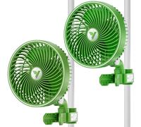 VIVOSUN Paquete de 2 Ventiladores AeroWave E6 de 6 Pulgadas, Control WiFi Inteligente, Ventilador de Interior Portátil Patentado en Estados Unidos, Fuerte Flujo de Aire pero Bajo Ruido, e Inclinación