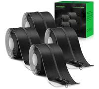 VIVOSUN Paquete de 4 cremalleras autoadhesivas para barreras contra el polvo, 7.6 cm x 2.8 m. Cremallera de despegar y pegar para lona, cremallera resistente de doble cara para invernadero, cremallera