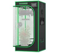VIVOSUN Pro Tienda de Cultivo 60x60x120 cm, Armario de Cultivo Interior con Tubos Metálicos de 22 mm, Tela Oxford y Mylar Reflectante, Carpa Hidropónica Compatible con AeroLight A100 (sin Kit CFM)
