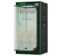 VIVOSUN Pro Tienda de Cultivo 80x80x160 cm, Armario de Cultivo Interior con Tubos Metálicos de 22 mm, Tela Oxford y Mylar Reflectante, Carpa Hidropónica Compatible con AeroLight A150 (sin Kit CFM)