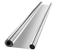 VIVOSUN Rollo de película Mylar altamente reflectante de 4 pies x 100 pies para decoración de interiores y exteriores, revestimiento de pintura de aluminio, 2 mil, color plateado